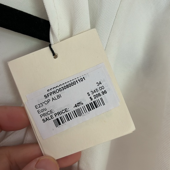 Sandro Elegant White Blouse - Picture 15 of 15